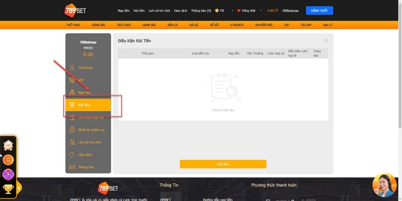 Hướng dẫn cách rút tiền 789bet trong tích tắc